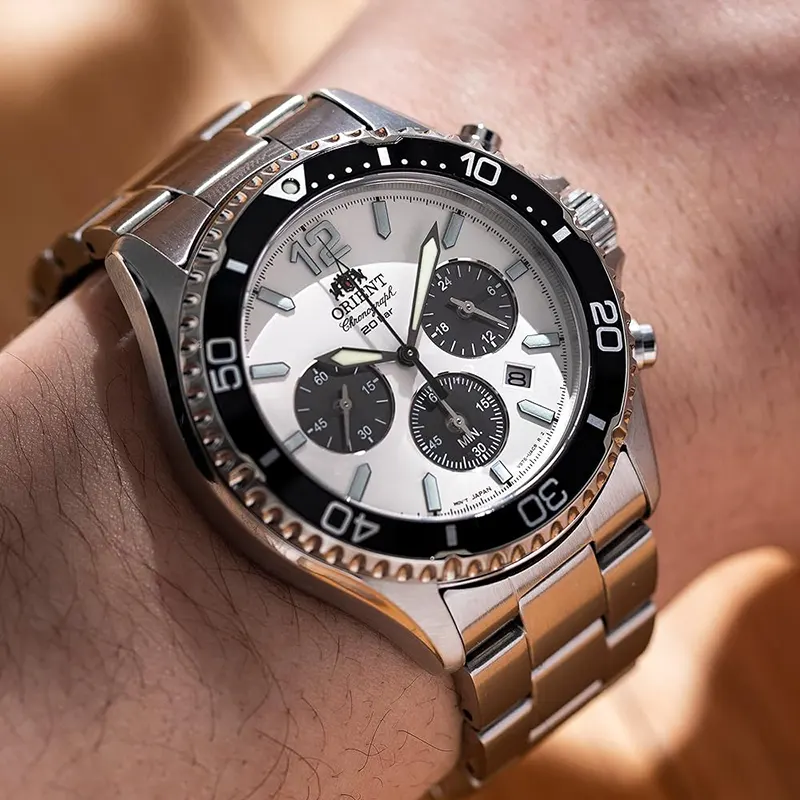 Orient Mako Solar Quartz Sports Men's Watch- RA-TX0203S